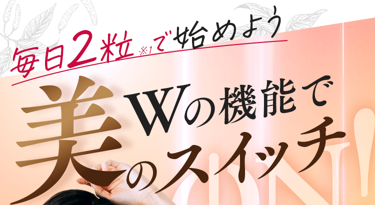 Wの機能で美のスイッチON!